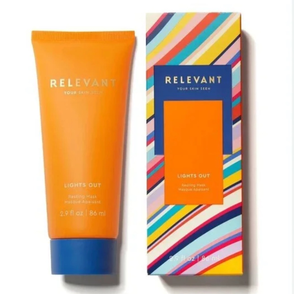 RELEVANT LIGHTS OUT Resting Face Mask ~ NEW in Box